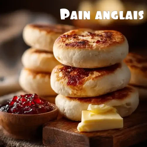 Pain anglais maison moelleux et doré avec beurre fondu