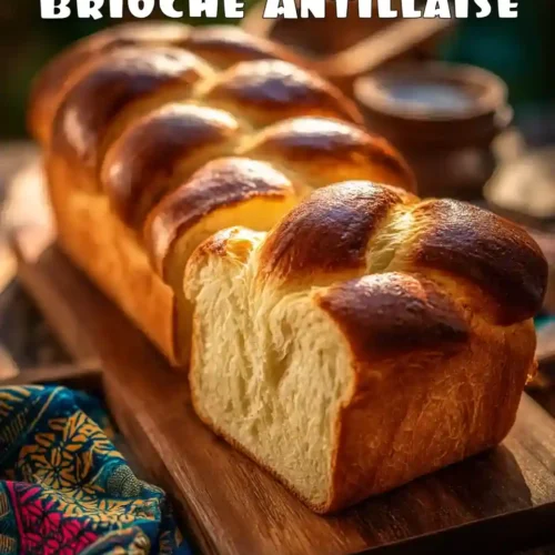 Brioche antillaise au beurre dorée et tressée sortie du four