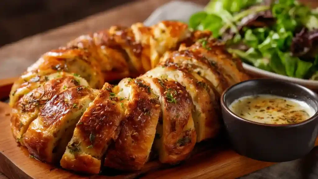 recette couronne des rois salée dorée à la sortie du four