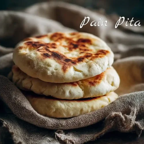 Pain pita maison moelleux et gonflé cuit à la poêle