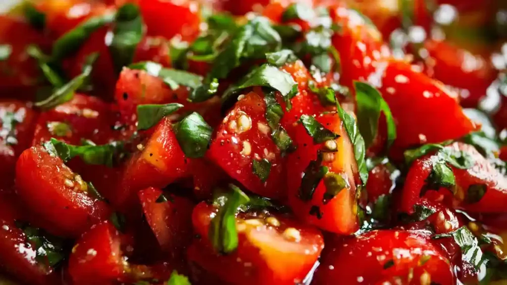 Garniture tomate basilic