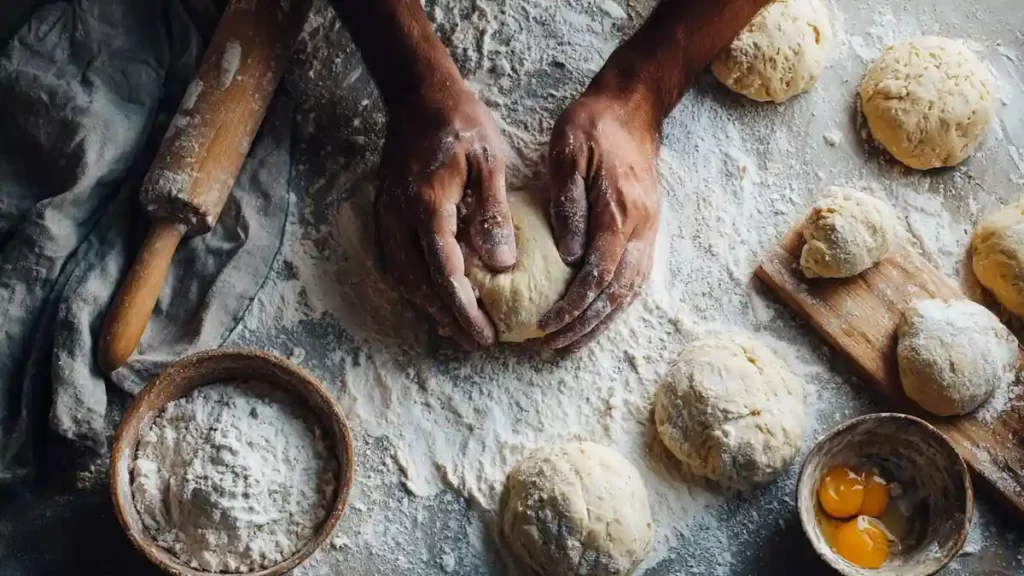 Façonnage des pains burger sans gluten