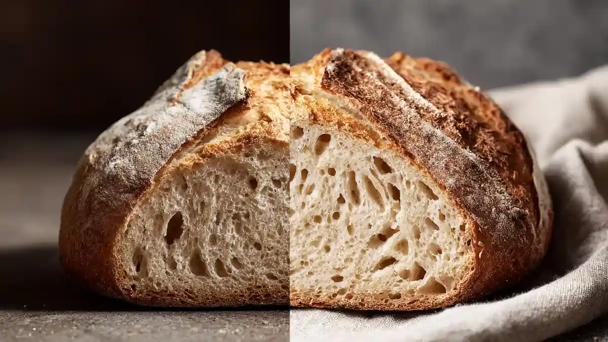 Comparaison pain au levain vs pain à la levure