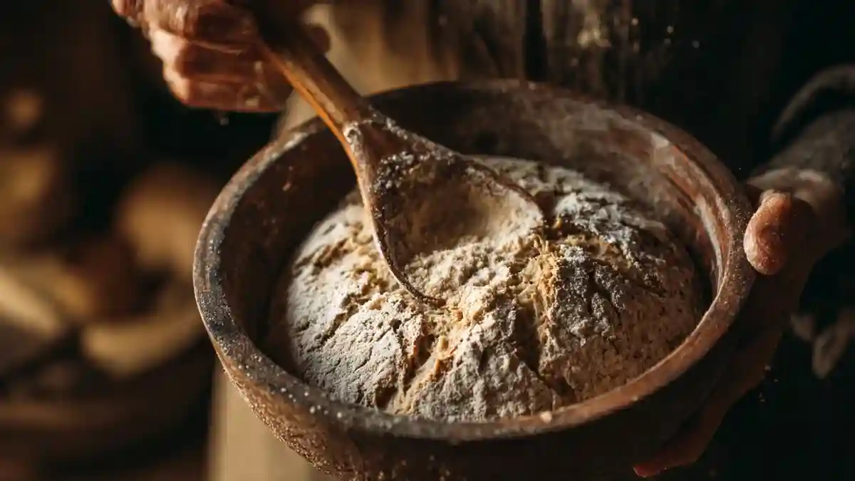 Entretien du levain: Rafraîchissement du levain avec farine de seigle