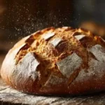 Pain au levain artisanal avec croûte dorée