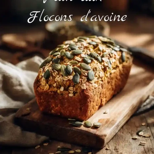 Pain aux flocons d’avoine sans farine avec graines de tournesol et courge