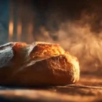 Pain maison cuit au four avec croûte dorée