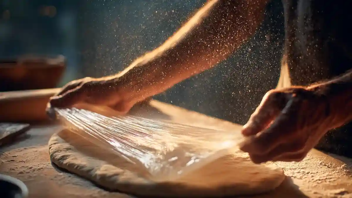Test du voile sur une pâte à pain maison