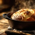 Pain en cocotte doré et croustillant