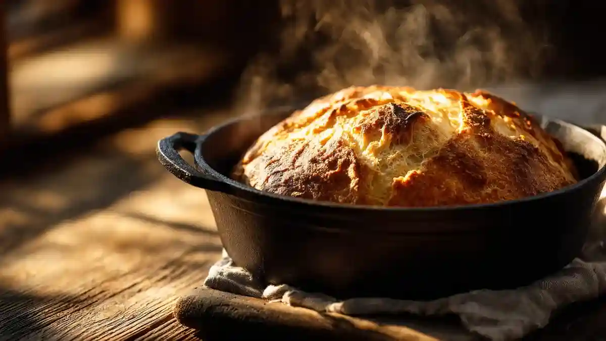 Pain en cocotte doré et croustillant