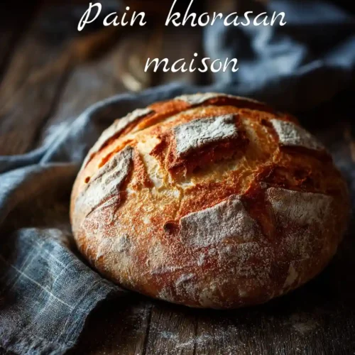 Pain khorasan artisanal avec croûte dorée