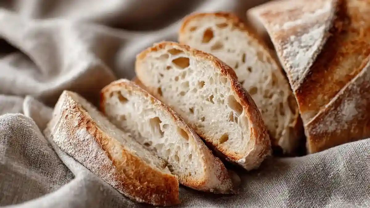 Tranches de pain gris