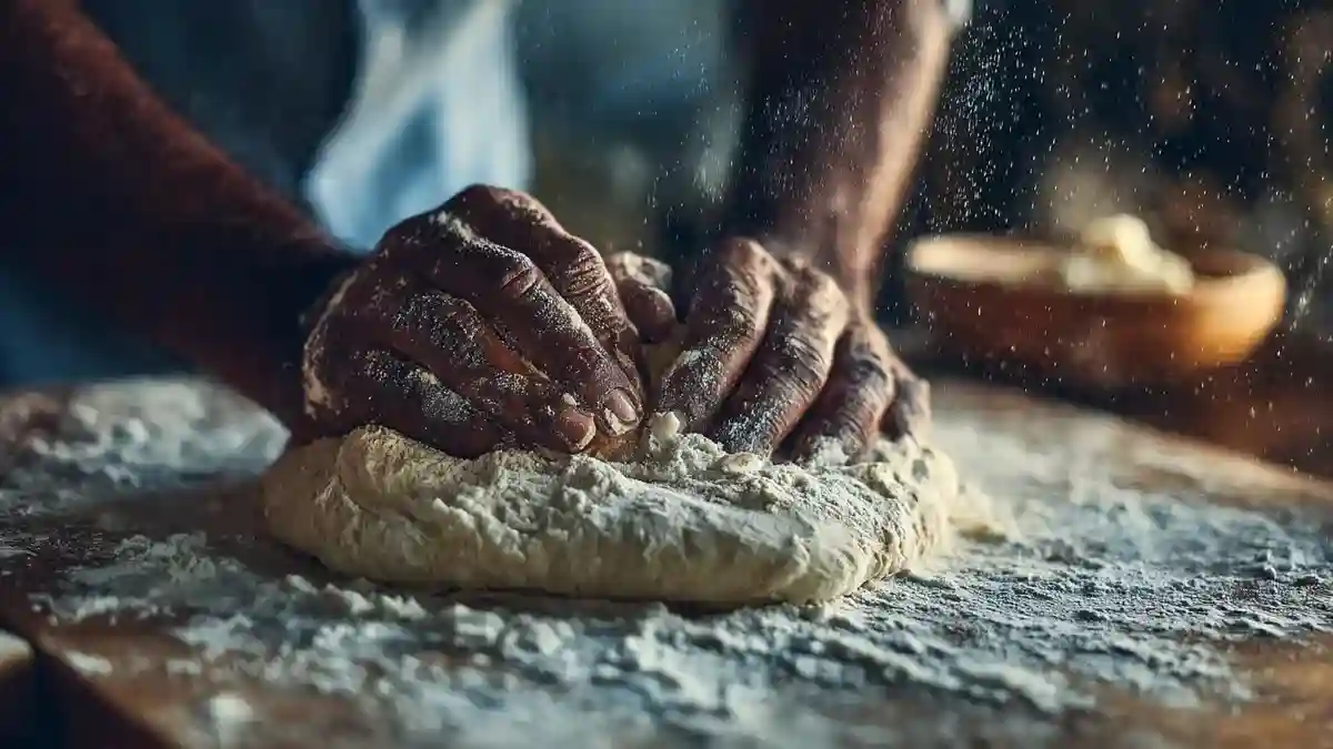 Préparation de la pâte pour le pain paratha