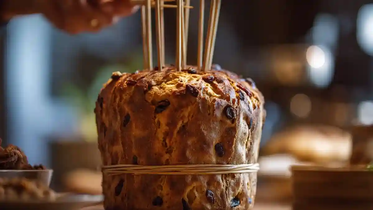 Panettone suspendu à l’envers