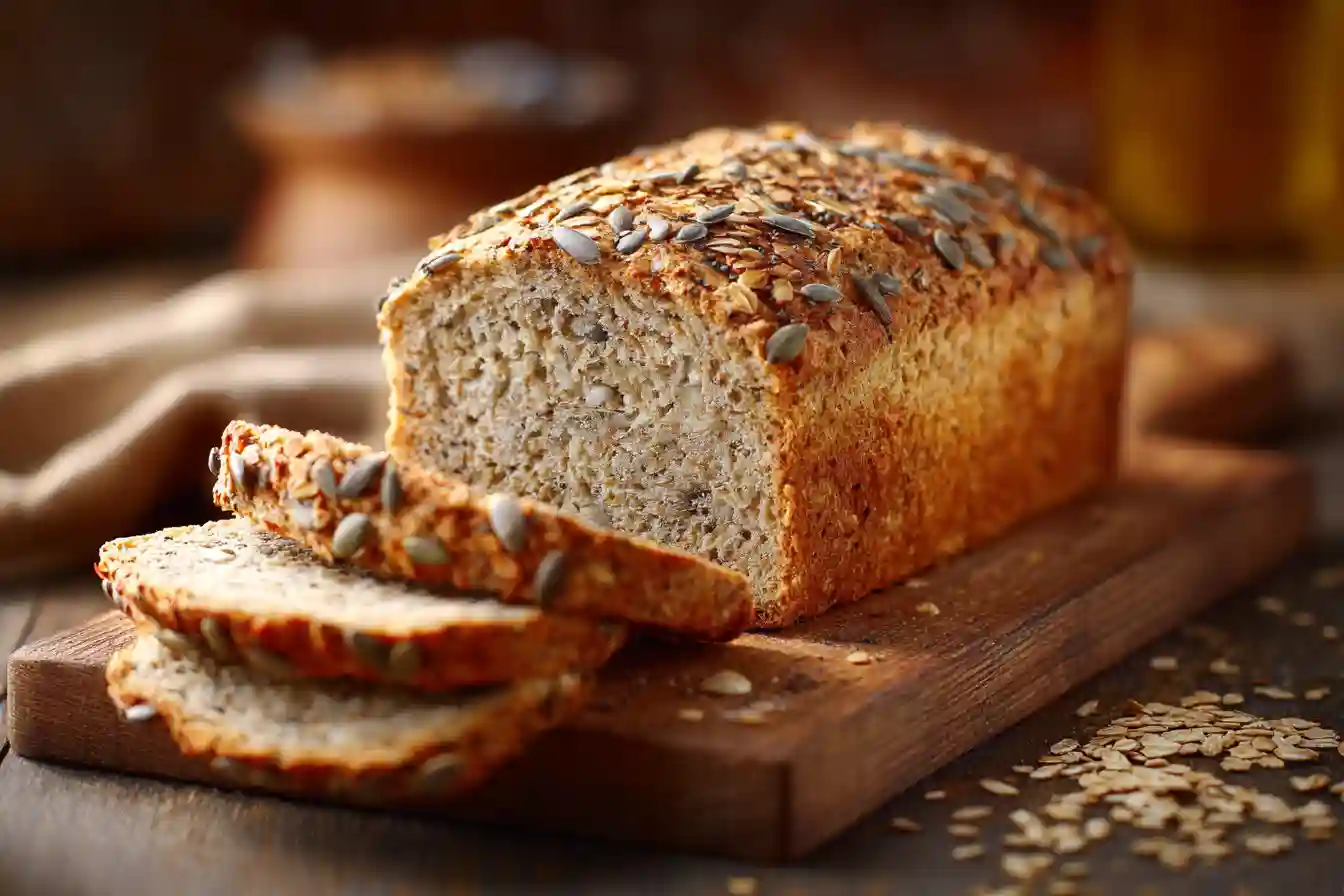 Pain protéiné maison tranché riche en protéines et fibres